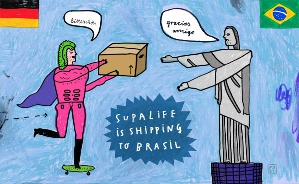 Supalife is shipping to Brasil now!